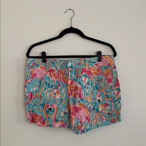 Lilly Pulitzer Flamingo 3” Shorts Size 8